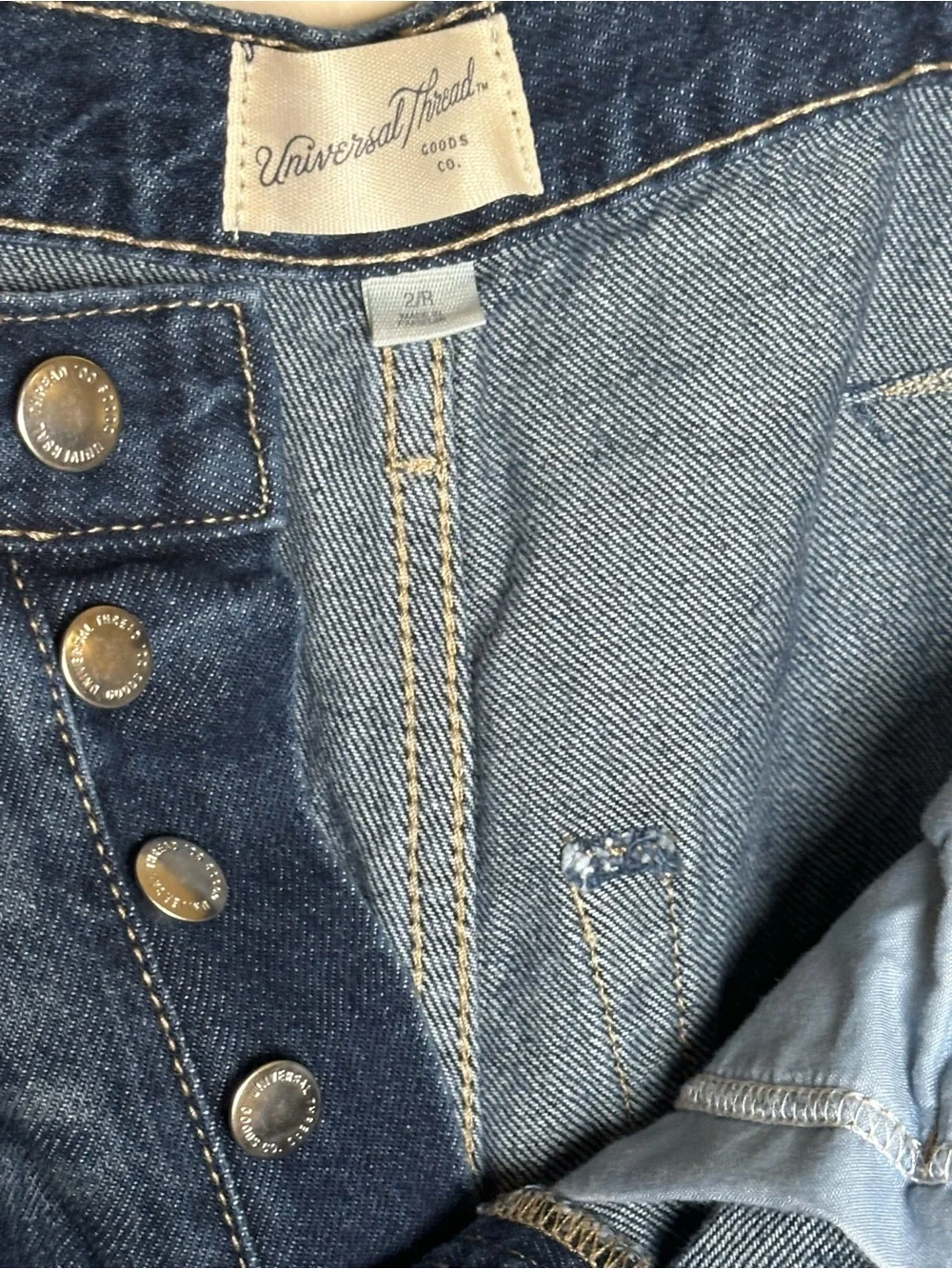 Women's High-Rise Easy Barrel Ankle Jeans - Universal Thread Medium Wash 2 NWT - Picture 11 of 15
